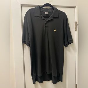 Brooks Brothers Black Classic Fit Polo, Large